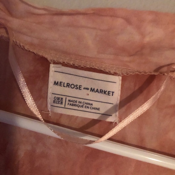 Melrose & Market Tie Dye Kimono in pink/white - Picture 4 of 4